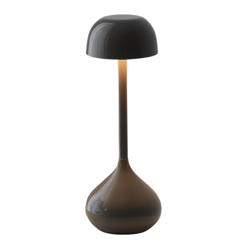 Alunari Wireless Rechargeable Mushroom Table Lamp – Touch Dimmable LED Light