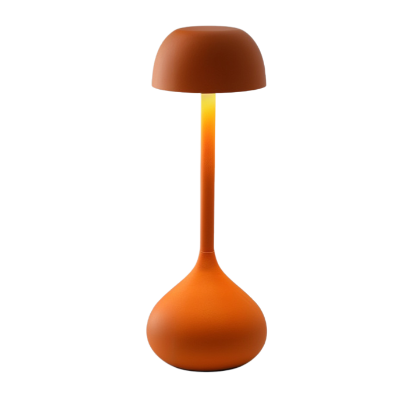 Alunari Wireless Rechargeable Mushroom Table Lamp – Touch Dimmable LED Light