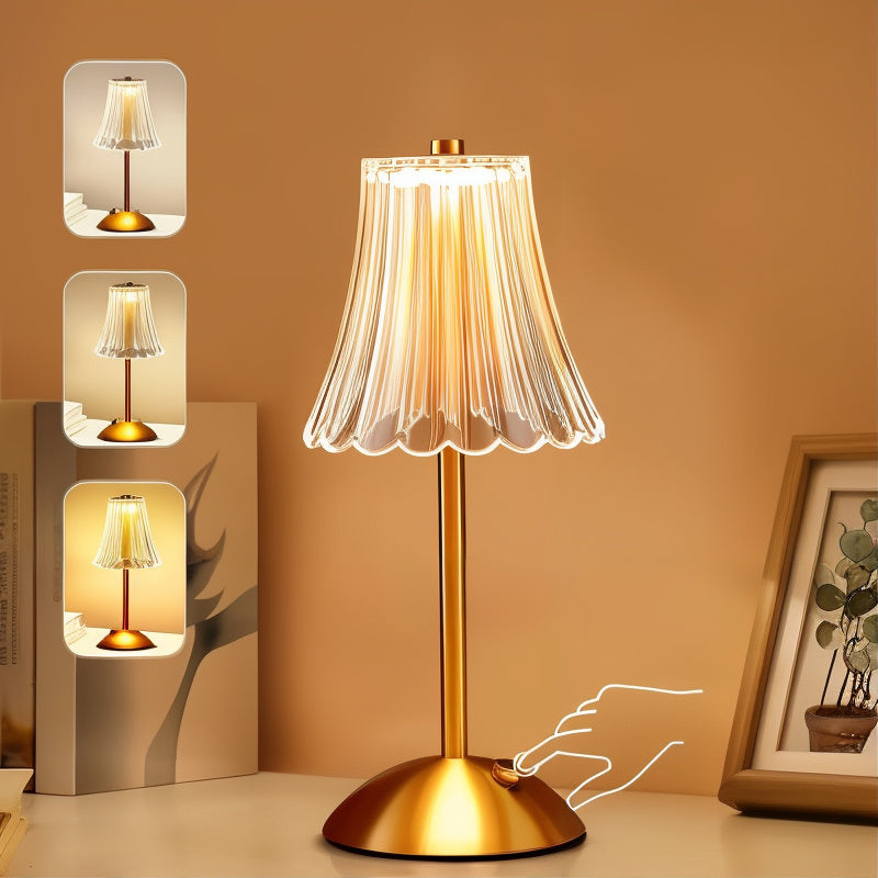 AmberLume Wireless Dimmable Table Lamp – Touch Control, 3 Light Modes