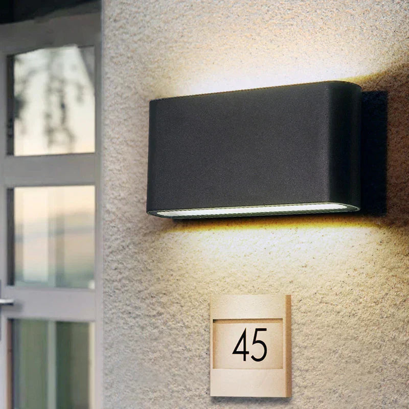 ArcLight Waterproof Modern Wall Light – Integrated LED, IP65