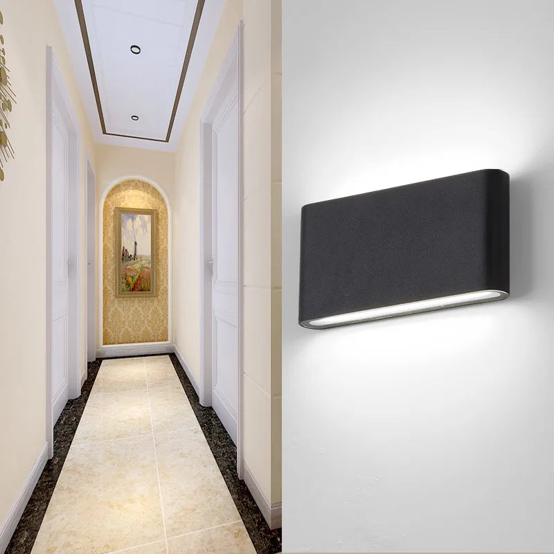 ArcLight Waterproof Modern Wall Light – Integrated LED, IP65