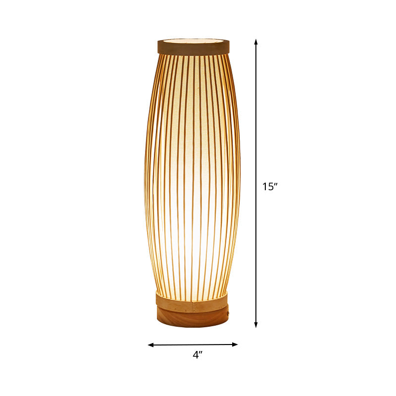 BambooGlow – Oriental Bamboo Table Lamp with Soft Warm Lighting