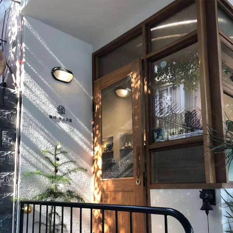 DuskLighter Waterproof Outdoor Wall Light – IP65 Rated, Matte Black, E27 Base