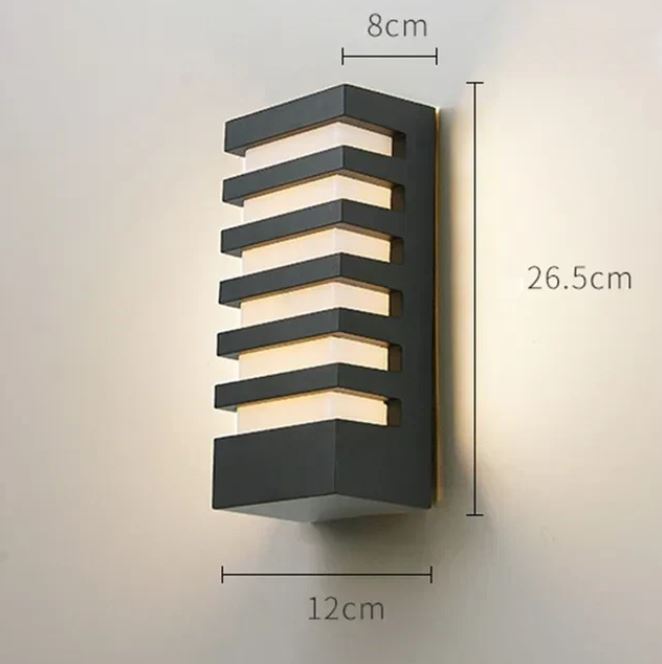 EdgeRay LED Wall Light – Sleek Aluminum Design, Warm/Cold White Options