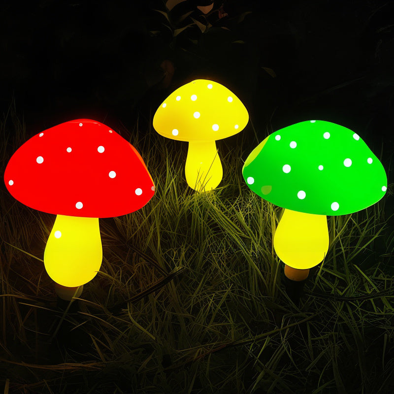 Etherea Solar-Powered Gnome Garden Lamp – Mushroom Design, Warm White LED