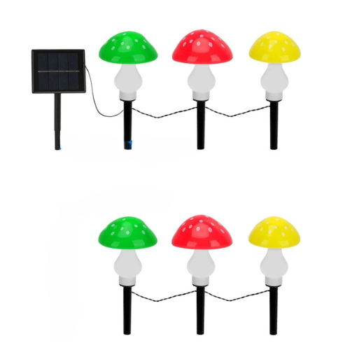 Etherea Solar-Powered Gnome Garden Lamp – Mushroom Design, Warm White LED