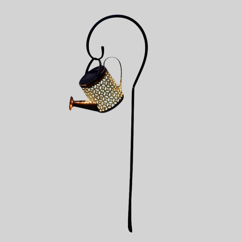 Glinta Solar-Powered Watering Can Light – Decorative Garden LED with Cascading Warm White Lights