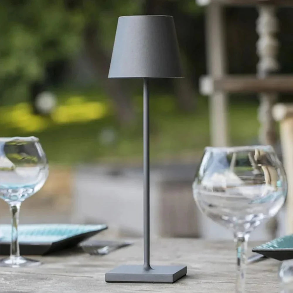 GlowBeam Wireless LED Table Lamp – Dimmable, IP65 Waterproof, Rechargeable, 3000K Warm White