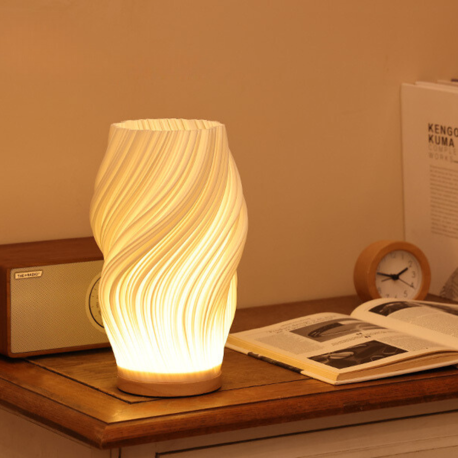 Interiora Modern Design Table Lamp – Touch-Dimmable LED, Sleek Geometric Silhouette