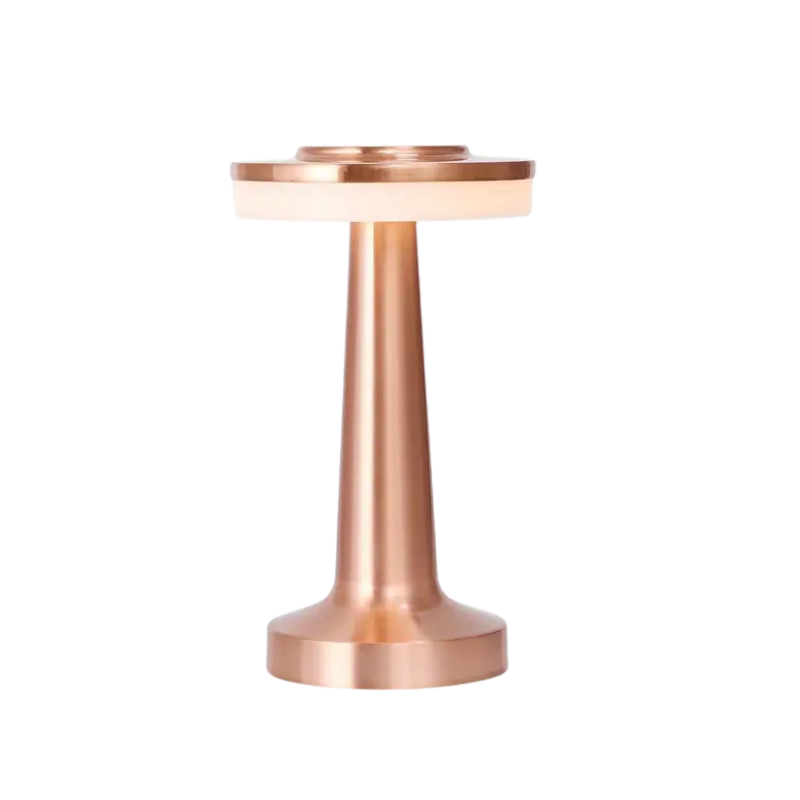 LumaBella Elegant LED Pendant Table Lamp – Dimmable Warm White (3000K), Brushed Aluminum Finish