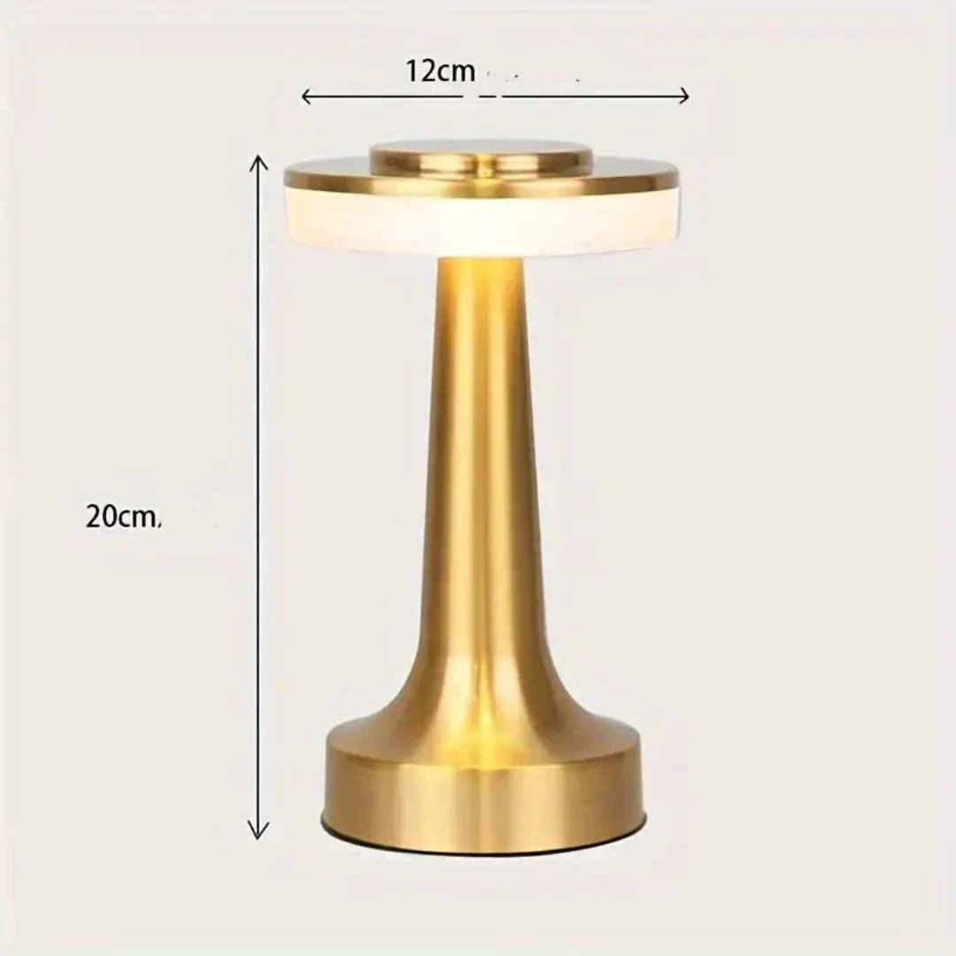 LumaBella Elegant LED Pendant Table Lamp – Dimmable Warm White (3000K), Brushed Aluminum Finish