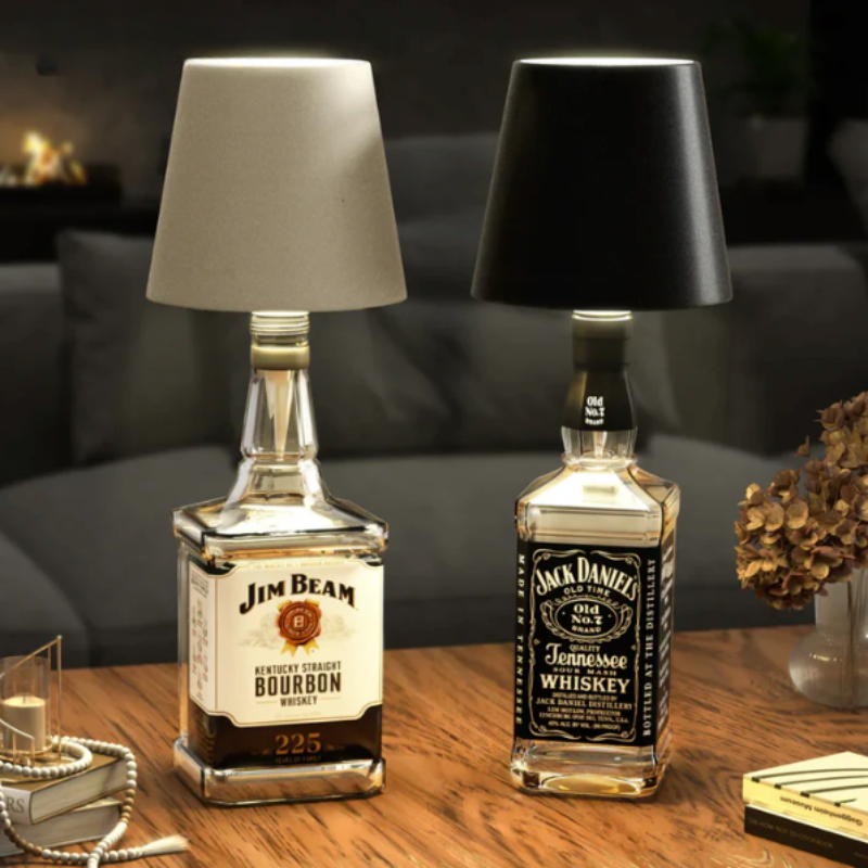 Lumiabottle Wireless Bottle LED Lamp – Rechargeable, Touch-Dimmable Ambient Light