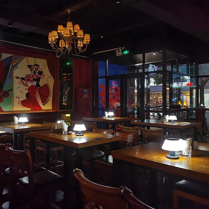 Lumière Solar-Charging Portable LED Table Lamp – Rechargeable, Touch-Dimmable Warm White