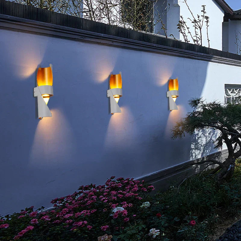 Luxava Waterproof LED Outdoor Wall Light – IP65, Integrated Warm White (3000K)