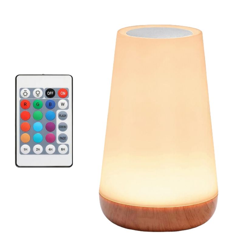 MysticLoom Colorful RGB LED Table Lamp – Touch-Dimmable, Rechargeable Ambient Light