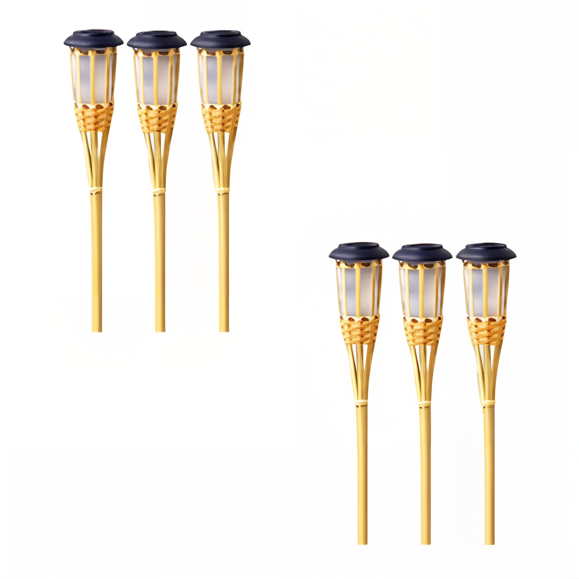 PowerFlare LED Eco-Friendly Solar Torch – Solar - Powered, Adjustable, IP65 Waterproof (6000K Daylight White)