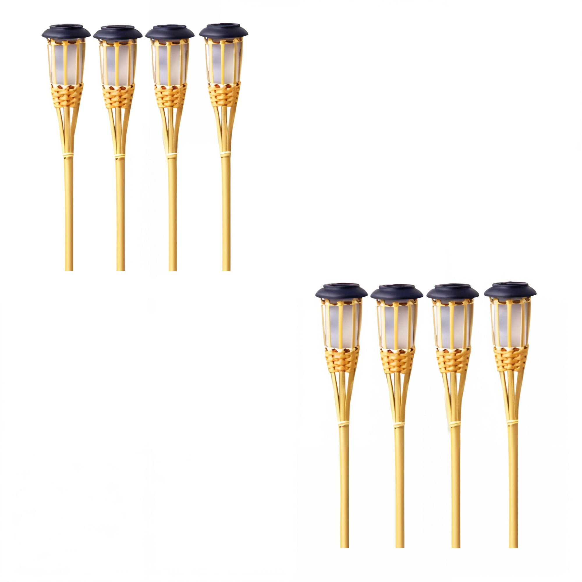 PowerFlare LED Eco-Friendly Solar Torch – Solar - Powered, Adjustable, IP65 Waterproof (6000K Daylight White)