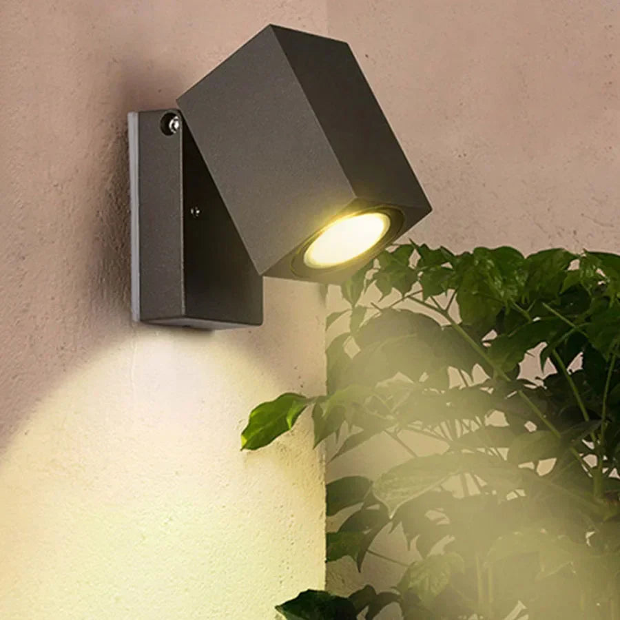 RootRay Waterproof LED Outdoor Wall Light – IP65, Integrated Warm White (3000K)