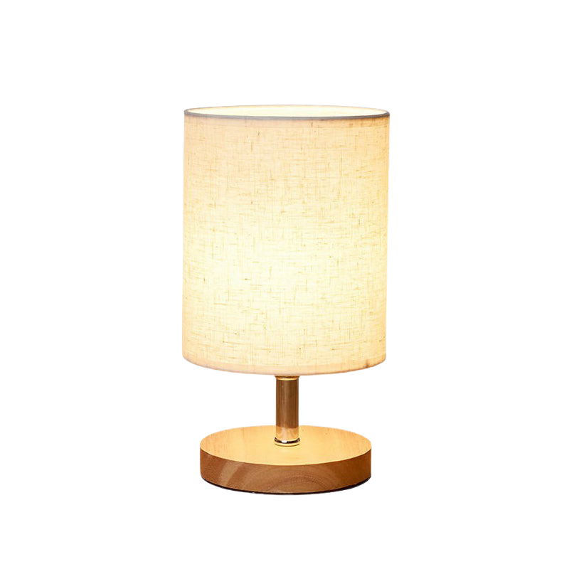 SoftFlicker-Minimalist Wooden Table Lamp – Touch-Dimmable Warm White LED, Scandinavian Design