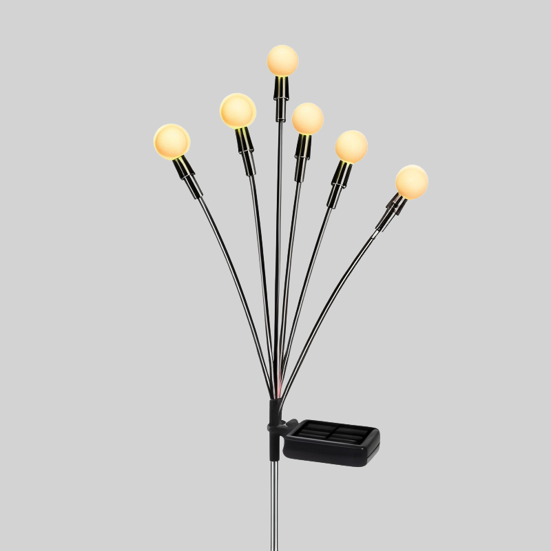 SolarDance LED Dancing Solar Garden Lights – 6-LED Swaying Stems, IP65 Waterproof, Warm White & Multicolor
