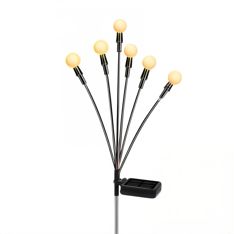 SolarDance LED Dancing Solar Garden Lights – 6-LED Swaying Stems, IP65 Waterproof, Warm White & Multicolor