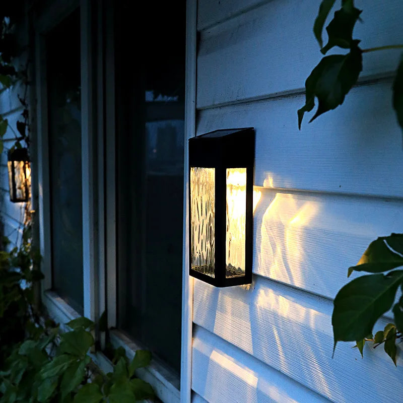 SolarLux Solar-Powered Outdoor Wall Light – 1500 mAh Rechargeable, Automatic Dusk-to-Dawn, IP65 Weatherproof