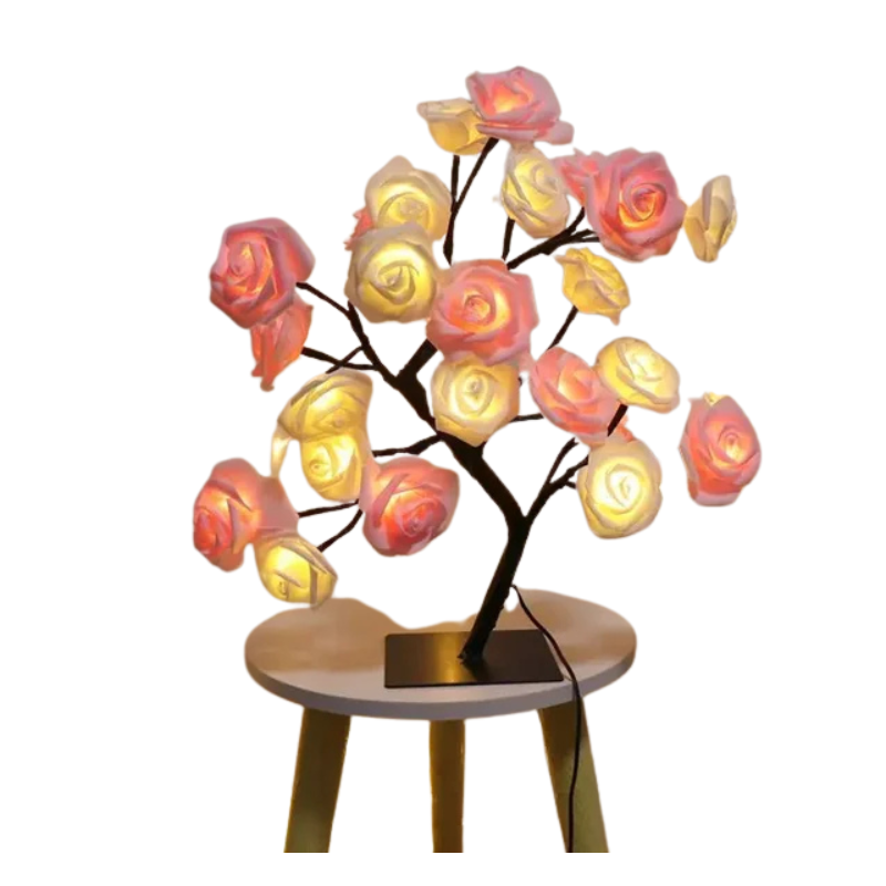 TreeGlow Enchanted LED Tree Lamp – Integrated Warm White LEDs, USB/Battery Powered,