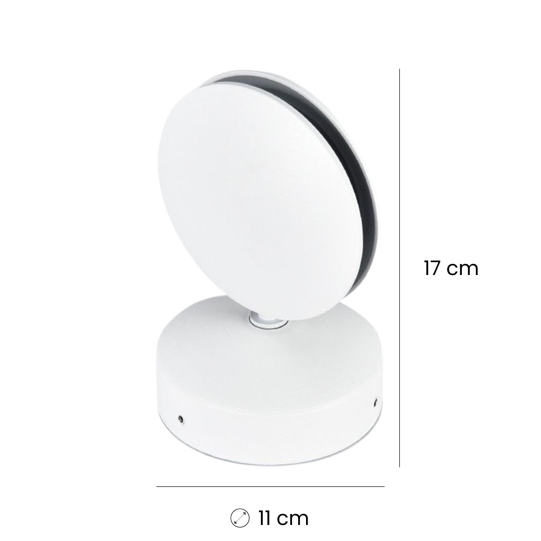 UrbanLume Flexible LED Wall Lamp – 360° Adjustable, IP65 Waterproof, 7W Warm White (3000K)