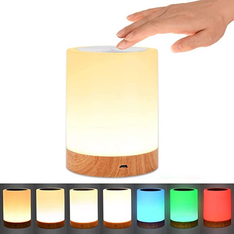 WarmWave Wireless Touch LED Lamp – Warm White & RGB, 4–8 Hr Runtime, USB Rechargeable