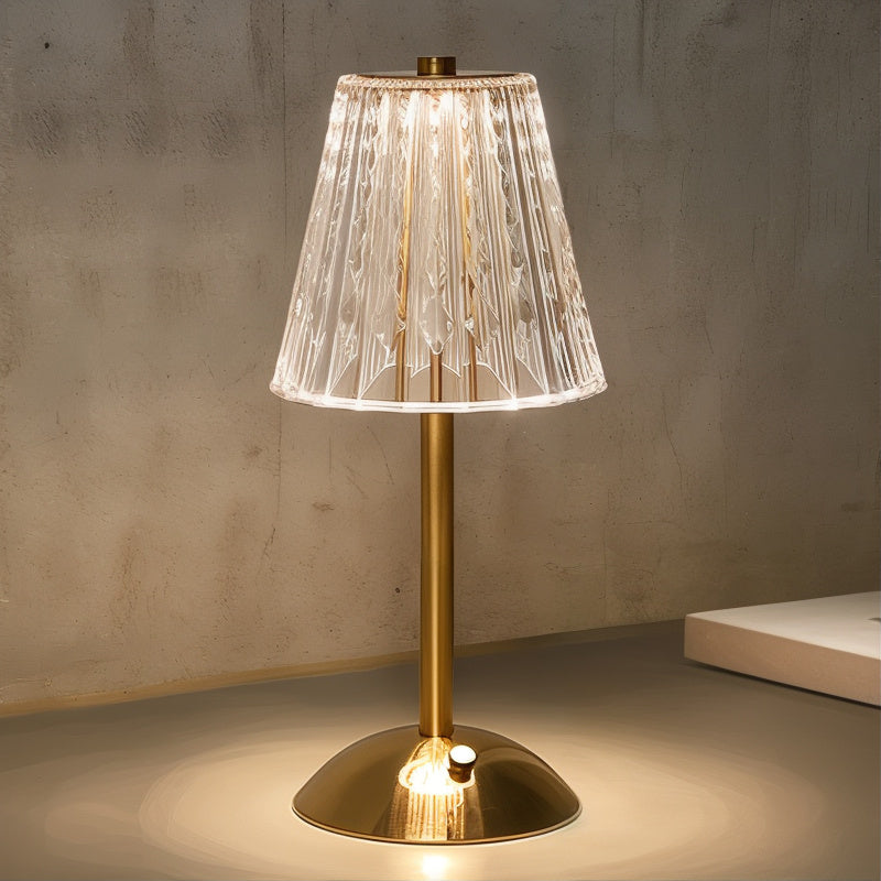 AmberLume Wireless Dimmable Table Lamp – Touch Control, 3 Light Modes