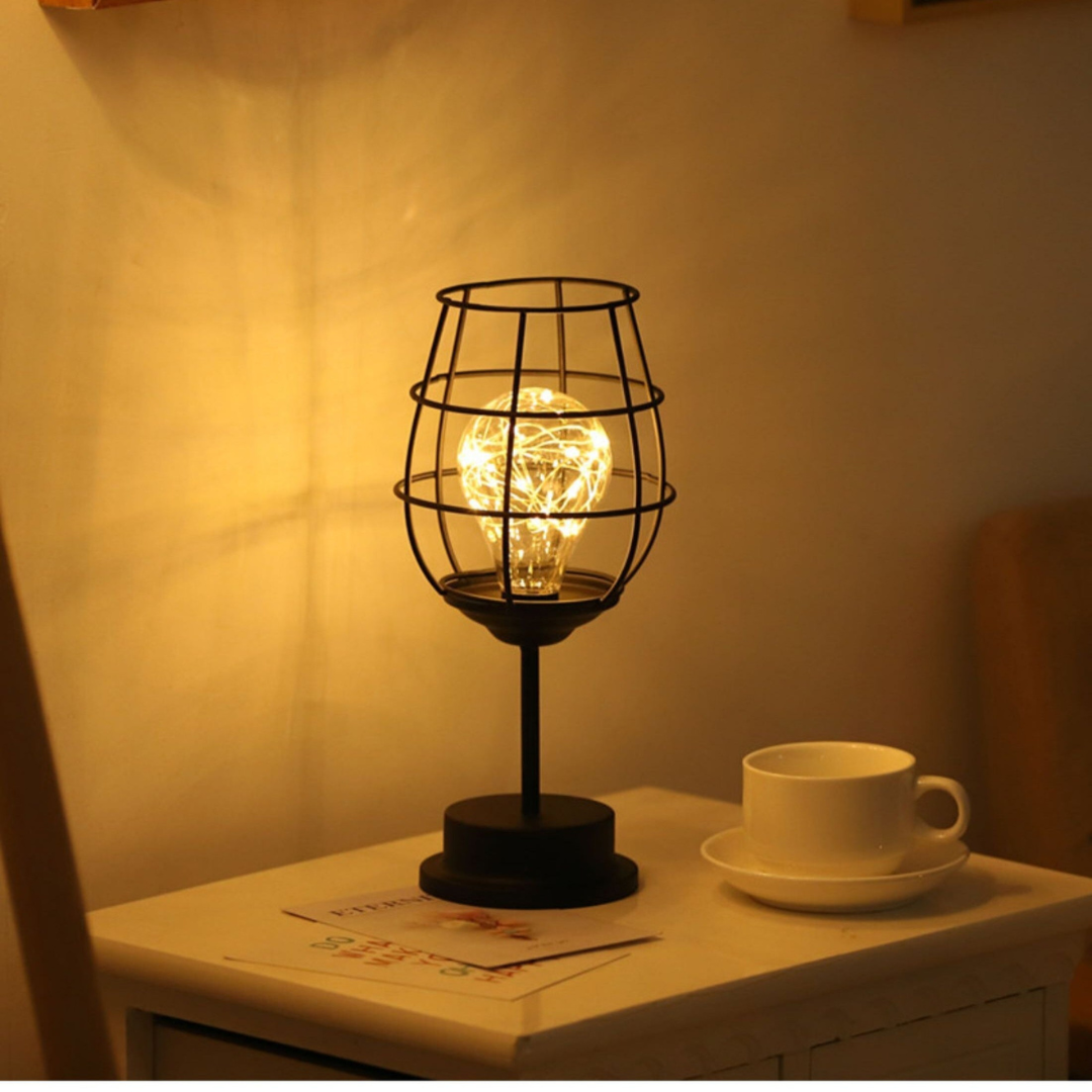 Auralux Wireless LED Table Lamp – Cordless, Warm Light, Metal Design