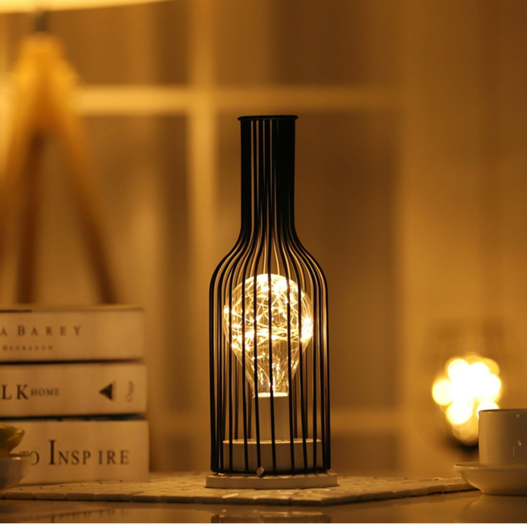 Auralux Wireless LED Table Lamp – Cordless, Warm Light, Metal Design
