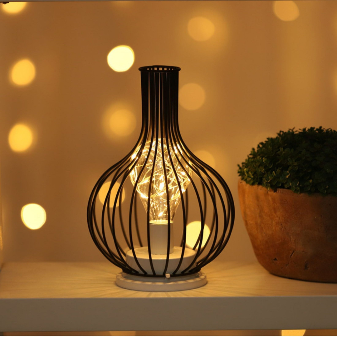 Auralux Wireless LED Table Lamp – Cordless, Warm Light, Metal Design