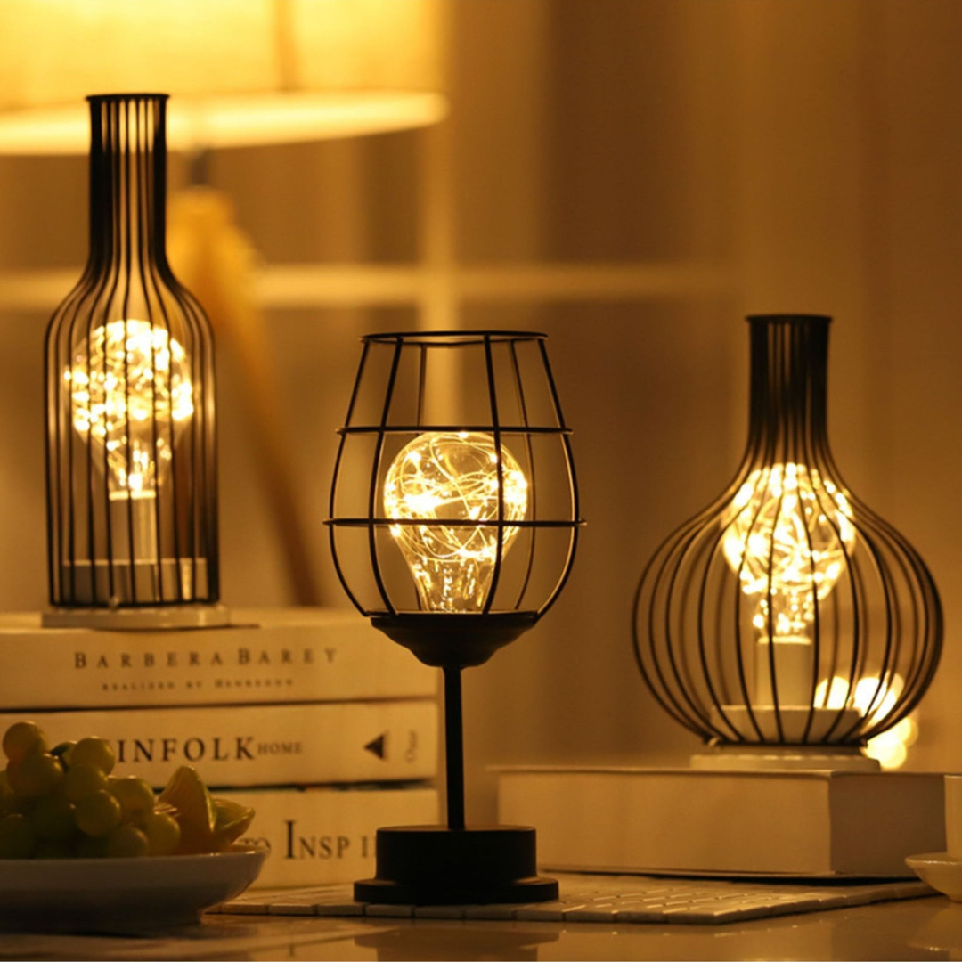 Auralux Wireless LED Table Lamp – Cordless, Warm Light, Metal Design