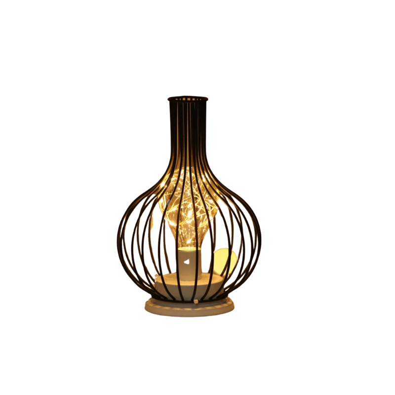 Auralux Wireless LED Table Lamp – Cordless, Warm Light, Metal Design