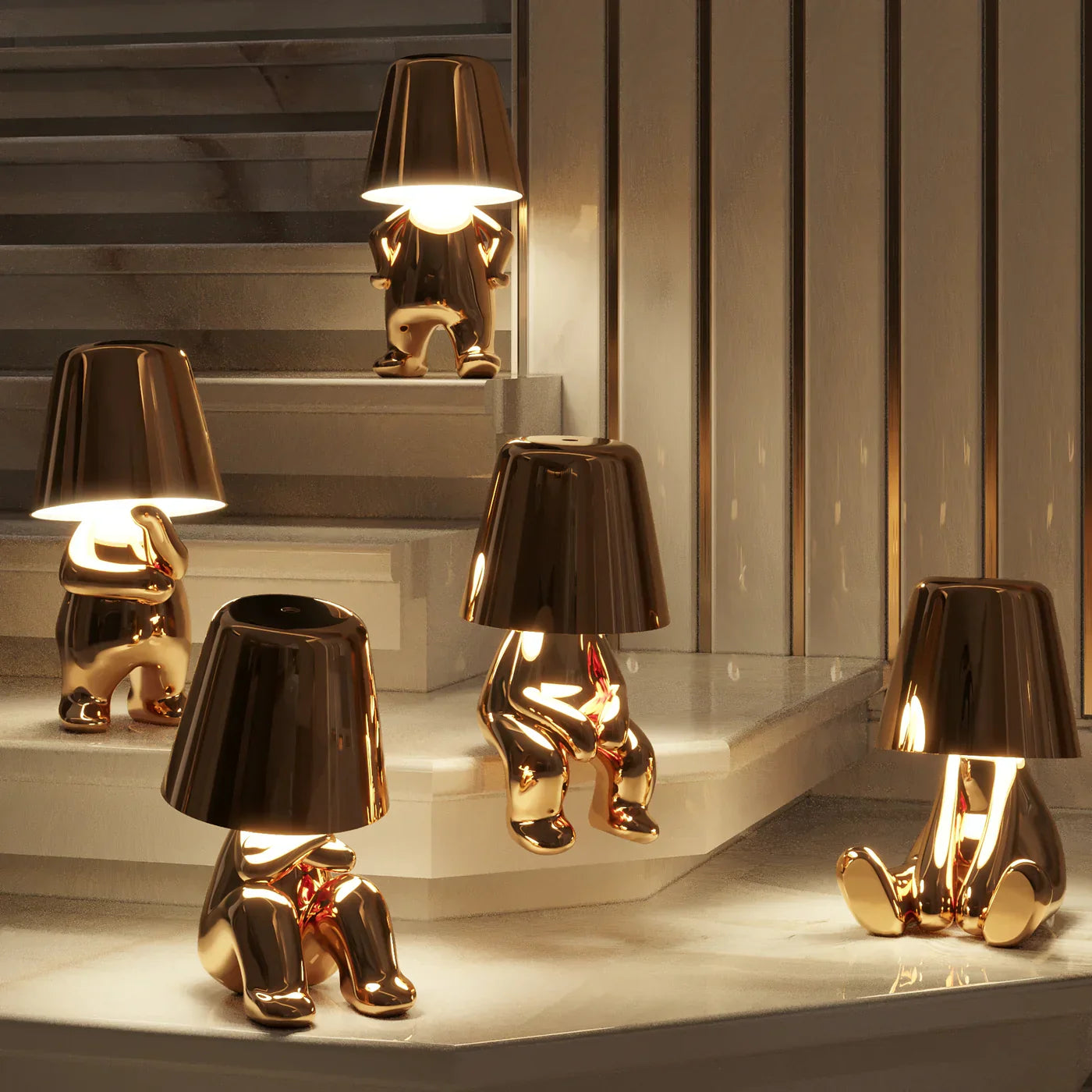 Celestia – Brothers Collection – Wireless LED Sculptural Table Lamp