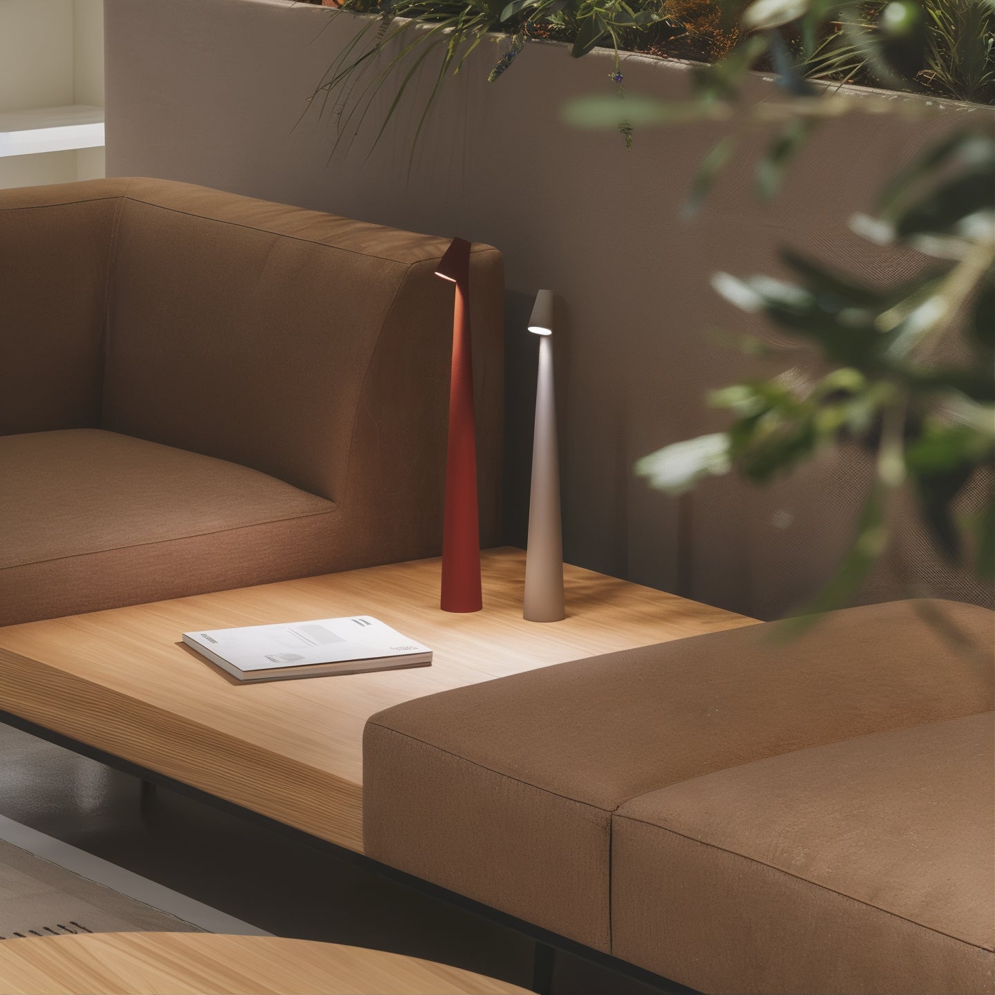 CoreShine Wireless Rechargeable LED Table Lamp – 45 cm, Touch Dimmable, 2700K Warm White