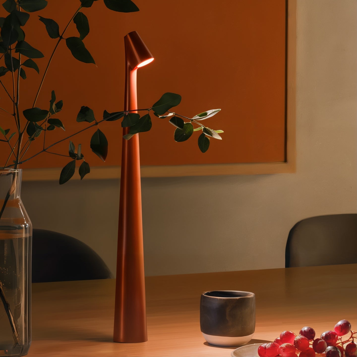 CoreShine Wireless Rechargeable LED Table Lamp – 45 cm, Touch Dimmable, 2700K Warm White