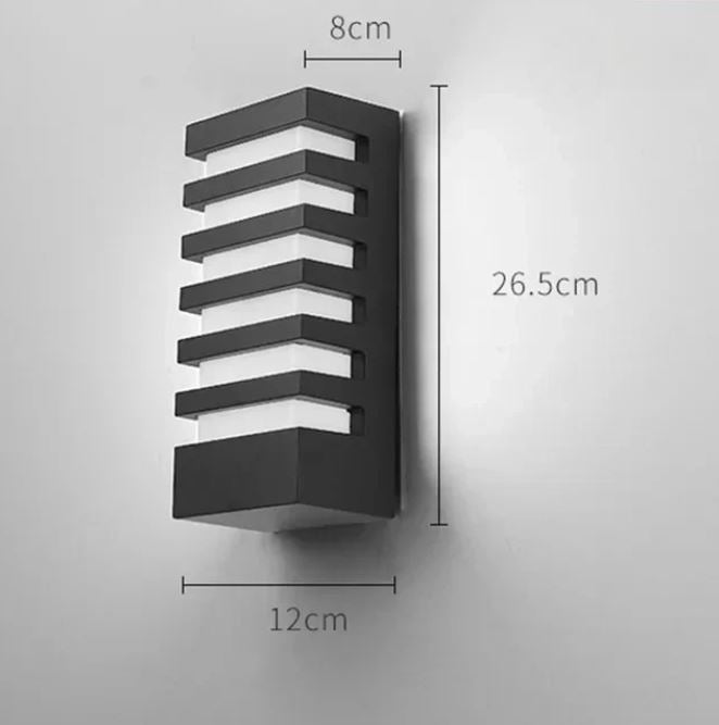 EdgeRay LED Wall Light – Sleek Aluminum Design, Warm/Cold White Options
