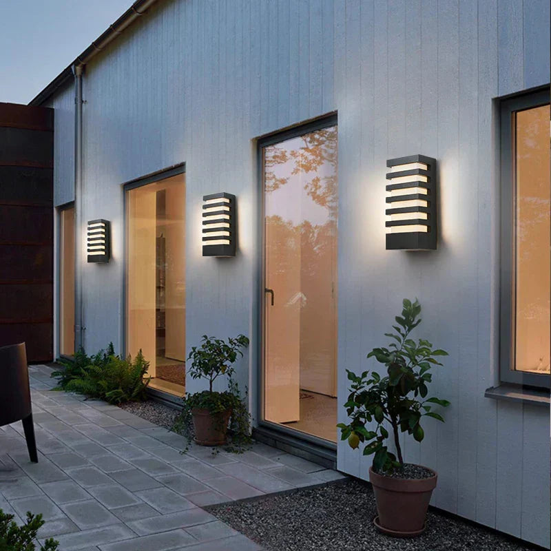 EdgeRay LED Wall Light – Sleek Aluminum Design, Warm/Cold White Options