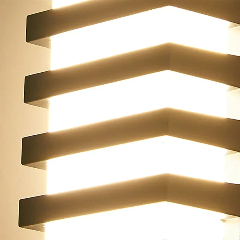 EdgeRay LED Wall Light – Sleek Aluminum Design, Warm/Cold White Options