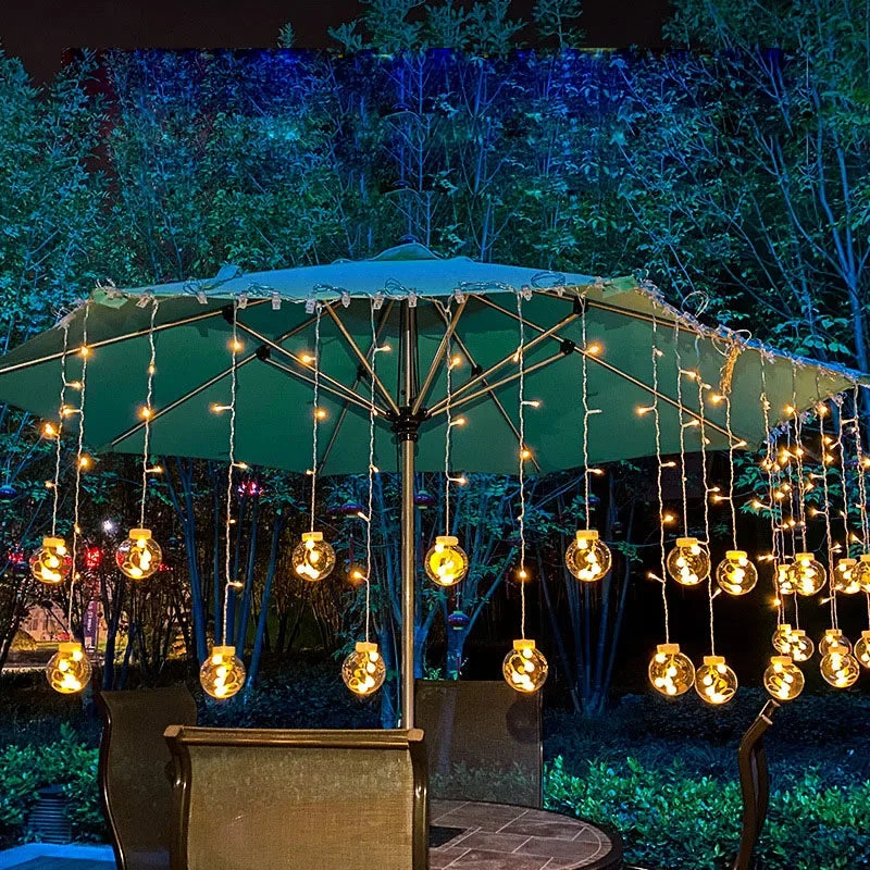 FortiLight Waterproof LED Garden String Lights – 3.5m, Warm White, IP44