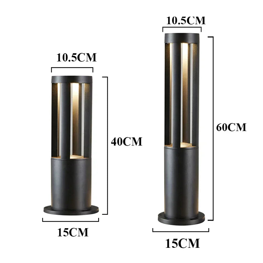 GardenGleam Energy-Efficient LED Garden Bollard Light – Modern Outdoor Pathway
