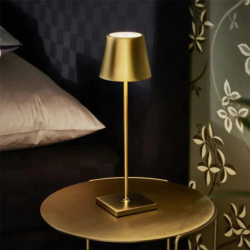 GlowBeam Wireless LED Table Lamp – Dimmable, IP65 Waterproof, Rechargeable, 3000K Warm White