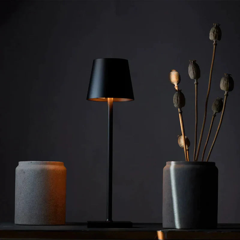 GlowBeam Wireless LED Table Lamp – Dimmable, IP65 Waterproof, Rechargeable, 3000K Warm White