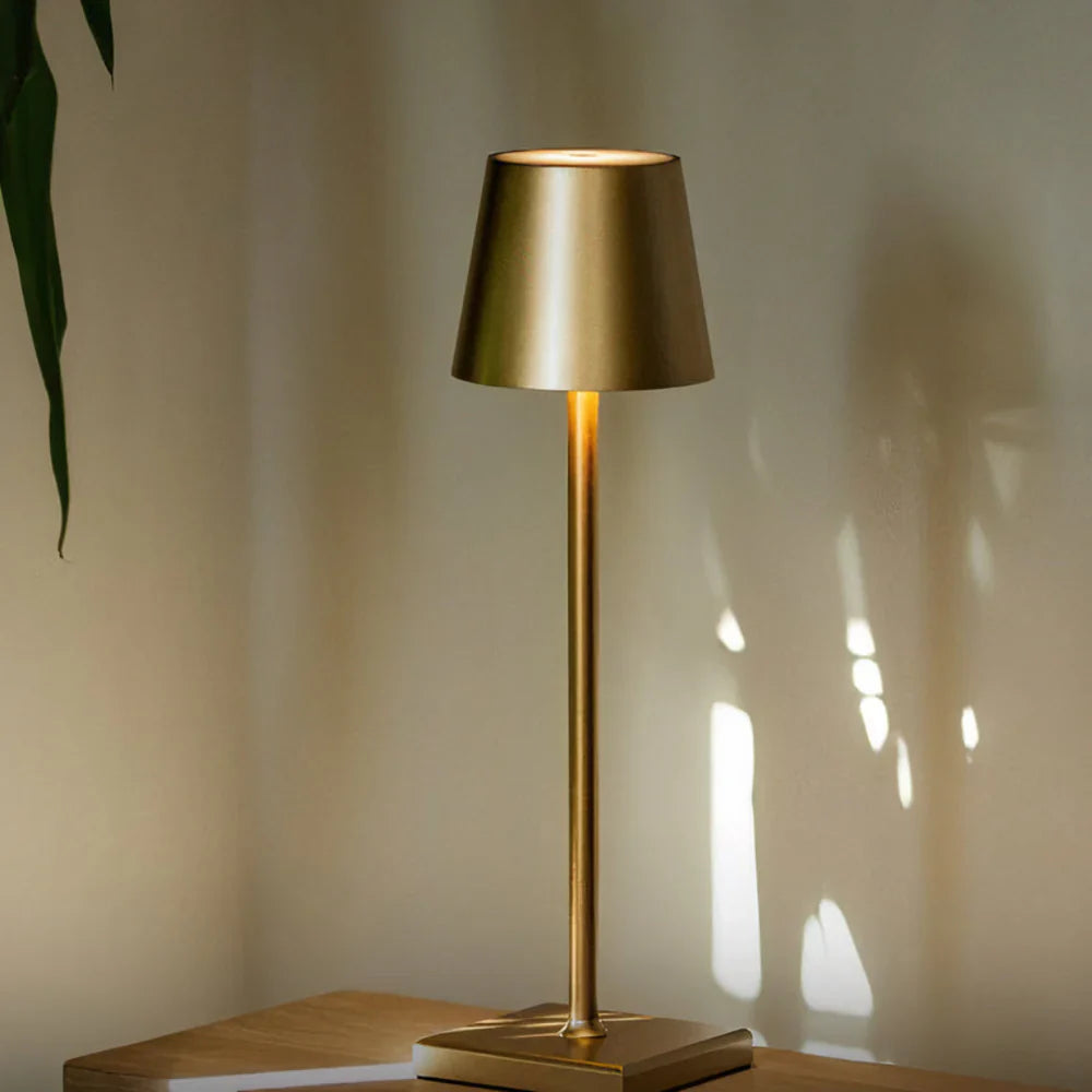 GlowBeam Wireless LED Table Lamp – Dimmable, IP65 Waterproof, Rechargeable, 3000K Warm White