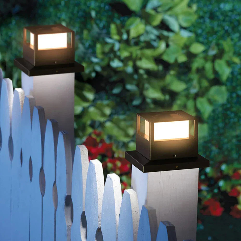 HelioLux Solar-Powered Waterproof LED Outdoor Lamp – IP65, 3.7V Rechargeable, Warm White