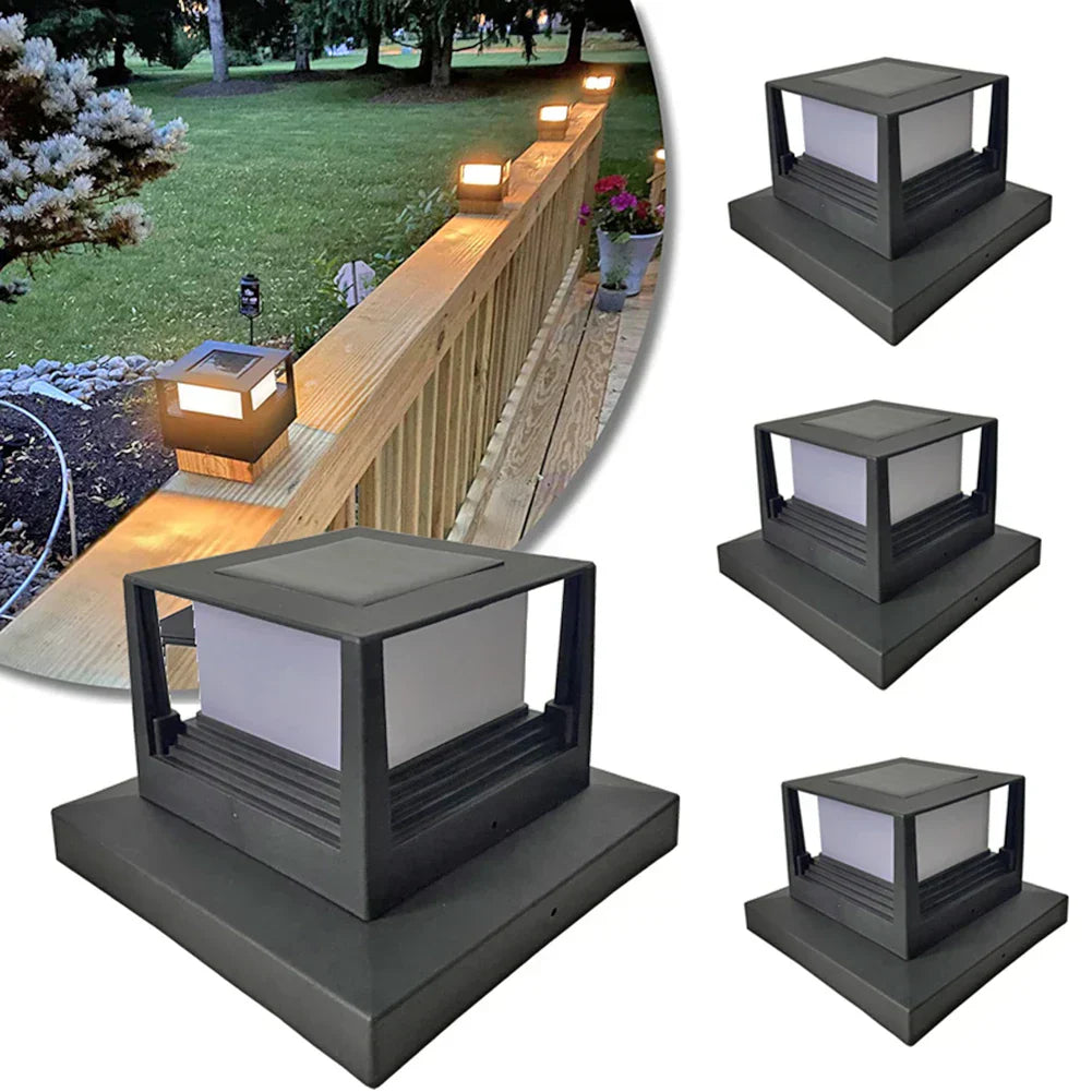 HelioLux Solar-Powered Waterproof LED Outdoor Lamp – IP65, 3.7V Rechargeable, Warm White
