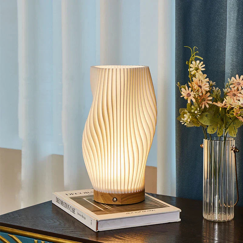 Interiora Modern Design Table Lamp – Touch-Dimmable LED, Sleek Geometric Silhouette