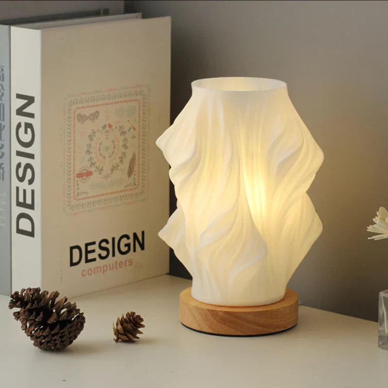 Interiora Modern Design Table Lamp – Touch-Dimmable LED, Sleek Geometric Silhouette